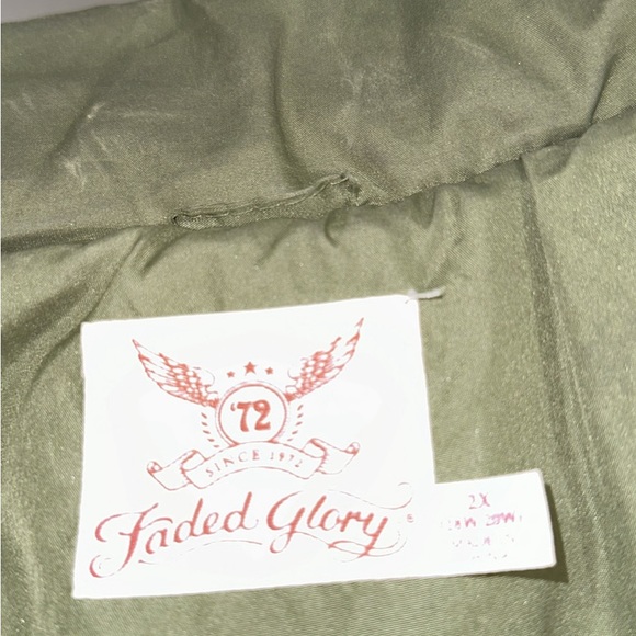 Faded Glory size 2X olive green coat - Picture 11 of 13
